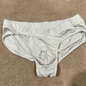 Men’s large white jockey briefs